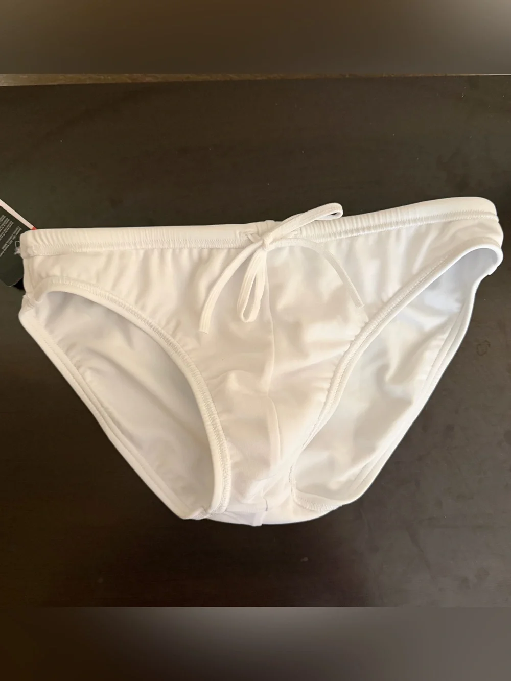 White Speedo Men’s bathing suit Bottoms POWER FLEX 50+ UPF Chlorine Resistant 34 - Picture 8 of 16